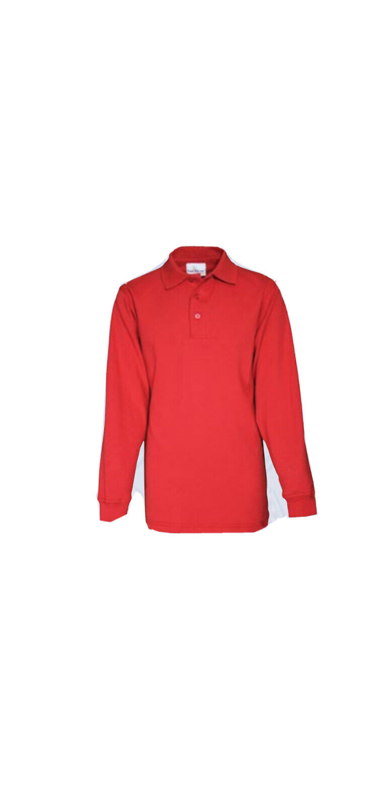 Elder Unisex Long Sleeve Polo - Red - New - Style #5639 - YXS