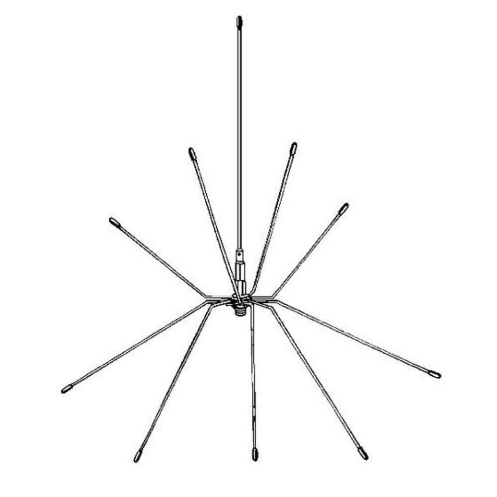 Procomm Spider Police Scanner Home Base Station Antenna W/ 50ft Coax Cable